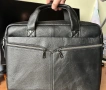 Мъжка елегантна офис чанта за лаптоп 15”/Бизнес куфарче от естест. кожа!, снимка 12
