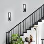 Lumiup Модерна черна LED стенна лампа, снимка 5
