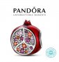 Талисман Пандора сребро 925 Pandora Pomegranate Charm. Колекция Amélie, снимка 1 - Гривни - 39106935