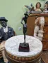 Страхотна антикварна колекционерска бронзова пластика фигура статуетка , снимка 6