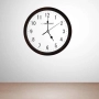 Стенен часовник, 30см., големи цифри, кварц, бял, снимка 2