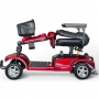  Сгъваема електрическа четириколка N5, Червена, Преносима, снимка 7