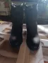 Черни кожени боти, снимка 9
