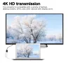 QIANRENON DP към HDMI адаптер, преходник от Display Port към HDMI, гнездо от компютър към HDTV монит, снимка 5