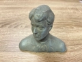 Бюст на Сергей Есенин, метал, снимка 6