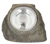 Слънчев соларен фенер LED камък дизайн 14.5x12.5x11cm S_1220606, снимка 2