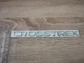 Subaru Crosstrek сребриста емблема надпис, снимка 3