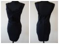 58. Изрязана черна рокля липсват етикети, отговаря на размер S полиестер и еластан Цена 20 лева, снимка 1 - Рокли - 33128263