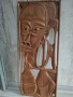 Африканско дървено пано, снимка 1