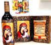 Авторски бутилки с икона или Дървото на живота, снимка 2