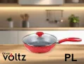 Дълбок тиган с капак Voltz OV544P19AL24CD – 24 см Код P383, снимка 2