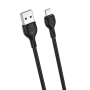Кабел USB - Lightning, XO NB200 2.1A 2м в кутия, Черен , снимка 1