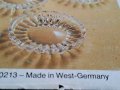 Комплект кристални чинийки West Germany, снимка 8