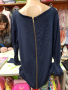 Продавам дамска тъмносиня блуза, снимка 3