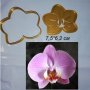 Орхидея пластмасов резец форма за фондан тесто бисквитки, снимка 1 - Форми - 28639261