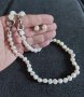 Зашеметяващ комплект от естествени бели сладководни перли, снимка 5