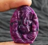 Рубин / Резбован бог Ганеша/Рубин 64 ct. 100% НАТУРАЛЕН , снимка 6