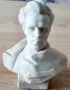 Керамичен,/гипсов/,мини бюст/мисля ,че е на Вапцаров/, снимка 1