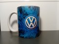 Бяла порцеланова чаша на Фолксваген / Volkswagen, снимка 1