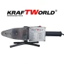 Поялник за полипропиленови тръби Ф20–63 мм KraftWorld 2500W Лепачка за ППР + ножица и ръкавици, снимка 2