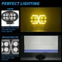 Оригинален LED Диоден Боен фар за трактори ATV мотокари камиони Елипса , снимка 5