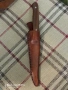Стар майсторски нож,в кожена кания., снимка 6