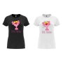 Нова дамска тениска с Пинко Розовата пантера в бял или черен цвят, снимка 1