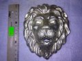 Стара КРАСИВА СРЕБРИСТА МЕТАЛНА ЛЪВСКА ГЛАВА БАРЕЛЕФ ФМОГО ЕФЕКТНА За УКРАСА на ПОРТА КОЛЕКЦИЯ 42746, снимка 17