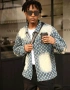 Ново мъжко карго дънково яке риза Street Style накъсан вид овърсайз изтъркано деним памук ХХЛ, снимка 7