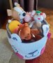 Голям детски кош за играчки ръчно пленет Hello Kitty , снимка 9