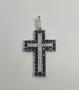 Сребърен Кръст със Сапфири/Рубини/Изумруди, снимка 4