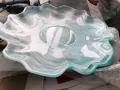 фруктиера поднос цветно стъкло Морано, снимка 4
