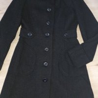 Черно елегантно палто, снимка 1 - Палта, манта - 43058553