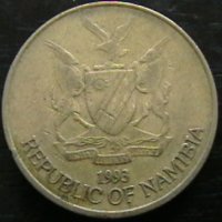 5 долара 1993, Намибия, снимка 2 - Нумизматика и бонистика - 35252375