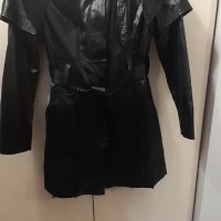 Чисто нов дамски черен шлифер 42 размер, снимка 4 - Костюми - 39484615
