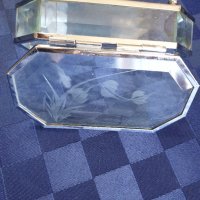 Кутия за бижута от кристално фасетно стъкло, снимка 7 - Антикварни и старинни предмети - 43593862