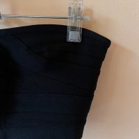 Черно бандажно бюстие / топ с цип на гърба S размер 🖤, снимка 5 - Корсети, бюстиета, топове - 44004327