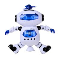 Интерактивен танцуващ робот със светлини и звуци, завъртане на 360°, снимка 2 - Музикални играчки - 43071427