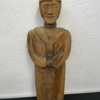 Майсторска дърворезба на монах. №4901, снимка 1 - Антикварни и старинни предмети - 43764115
