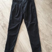Черен панталон свободен модел, снимка 5 - Панталони - 32560937