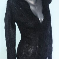 Дамски вълнен суичър с качулка "One step up"clothing, снимка 1 - Блузи с дълъг ръкав и пуловери - 12422998