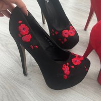 Черни официални обувки размер 37, снимка 1 - Дамски обувки на ток - 43570682
