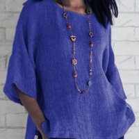 Дамска едноцветна блуза с три четвърти ръкави, 4цвята - 023, снимка 4 - Тениски - 37577609