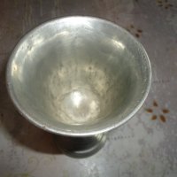 Испански калаен бокал чаша потир Pedraza Segovia, снимка 3 - Антикварни и старинни предмети - 43773909