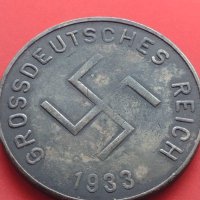 Рядък медал Адолф Хитлер 1933г. Германия с СХВАСТИКА за КОЛЕКЦИЯ 41693, снимка 7 - Нумизматика и бонистика - 43016077