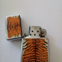 ПРОМО Запалка Zippo Модел Animal Tiger Внос от Англия, снимка 3 - Запалки - 39995176