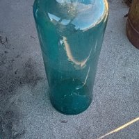 Най-голямото старо шише,синьо стъкло, снимка 5 - Антикварни и старинни предмети - 43024710