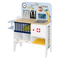 Детска дървена клиника и ветеринар 2 в 1 с много аксесоари, снимка 13 - Играчки за стая - 43756300