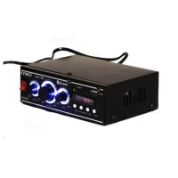 Мощен HiFi усилвател с Мp3, USB, SD, BT и FM радио, снимка 1 - Ресийвъри, усилватели, смесителни пултове - 44079082