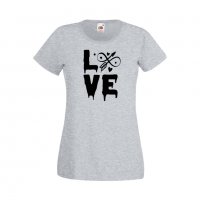 Дамска тениска Свети Валентин Love 1, снимка 2 - Тениски - 35647906